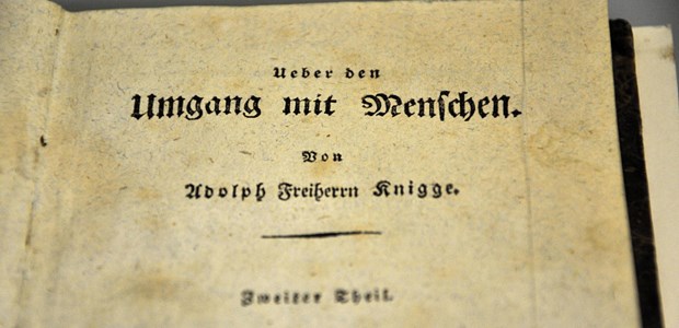 Ärzte brauchen keinen Spezial-Knigge Knigges Lebensthema: Über den Umgang mit Menschen.