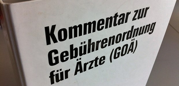 Verhandlung gescheitert Kommentarwürdig: die GOÄ und die Verhandlungen über eine Reform.