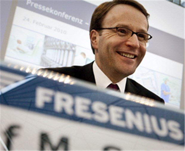 Fresenius setzt sich neues Gewinn-Ziel Konzerchef Dr. Ulf Schneider der Fresenius SE zeigt sich optimistisch in Bad Homburg bei der Bilanzpressekonferenz.