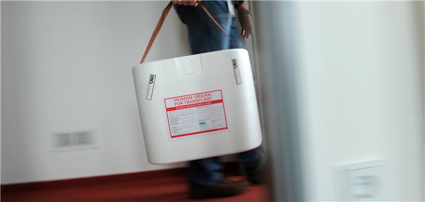 Ein Drittel weniger Organspender in UK Lebensrettender Transport: Der Bedarf an Spenderorganen wird in Deutschland nicht gedeckt.