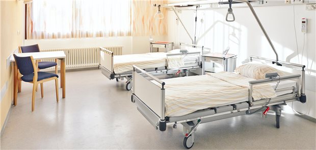Betten in einer Klinik