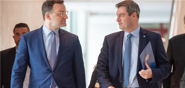 Spahn will volle Befugnisse für sein Ministerium Macher: Gesundheitsminister Jens Spahn und Bayerns Ministerpräsident Markus Söder Anfang der Woche.