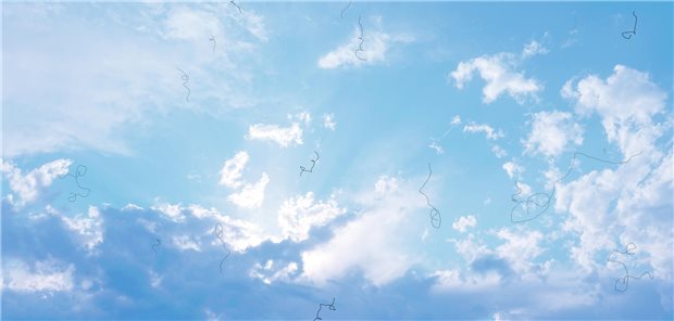 Floaters beim Blick in den Himmel