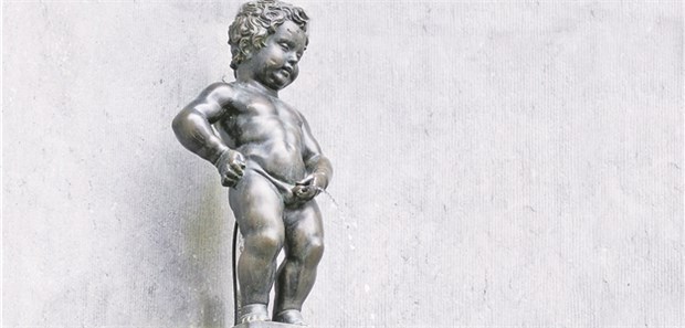 Große Konkurrenz um knappen Nachwuchs Maskottchen der Urologen: Manneken Pis.