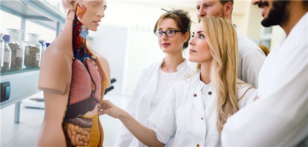 Medizinstudenten – mehr Studienplätze oder die neue Approbationsordnung? Für beides scheint das Geld nicht zu reichen, so die Diskussion auf dem Medizinischen Fakultätentag in Essen (Symbolbild mit Fotomodellen).