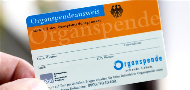Organspende: Großer Bedarf an Aufklärung, aber kaum Geld Organspendeausweis: Mehr Bürger sollen sich Gedanken machen über die Möglichkeit der Organ- und Gewebespende.