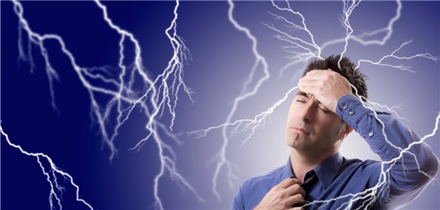 Migräne attacken treffen einen manchmal wie ein Blitz.