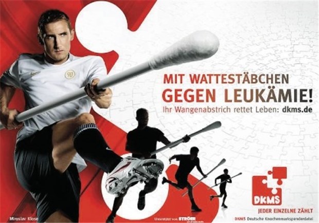 Klose kämpft um Spender Miroslav Klose setzt sich für den Kampf gegen Leukämie ein.