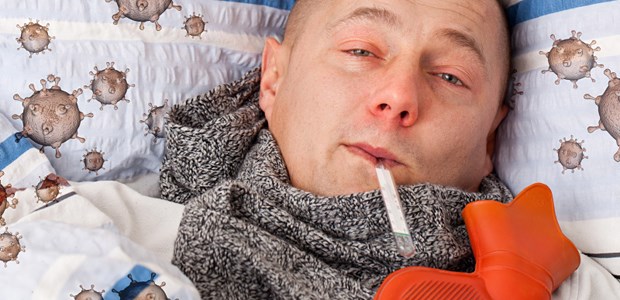 Fiebersenker könnten Influenza beflügeln Mit Fieber im Bett: Bei einer Influenza könnten Antipyretika den Patienten zur Virenschleuder machen.