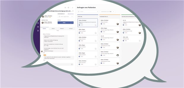 MEDIVERBUND entwickelt Messenger-Dienst von Ärzten für Ärzte Mit dem Messenger garrioCOM könnten Patientinnen und Patienten unter anderem Rezepte anfragen und Termine vereinbaren.