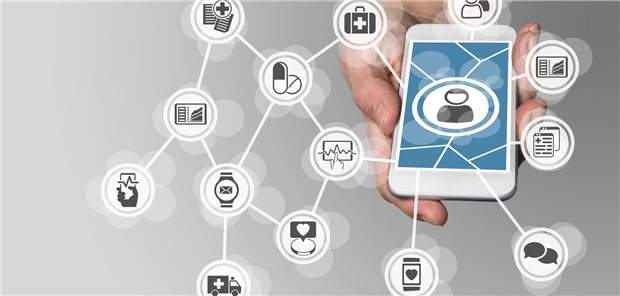 Smartphone in einem Netzwerk