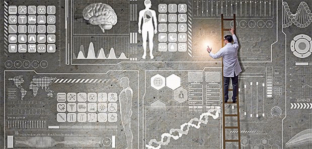 Digitalisierung mit Mitteln aus Gesundheitsfonds vorantreiben Mit digitaler Medizin können Ärzte bei der Versorgung hoch hinaus auf der Leiter, prognostiziert der Bundesverband Medizintechnologie.