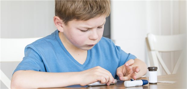 Kind mit Diabetes