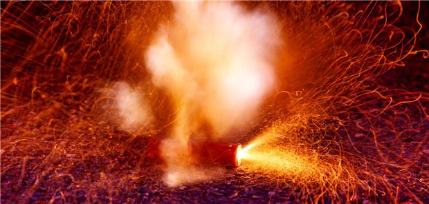 Ein Feuerwerkskörper