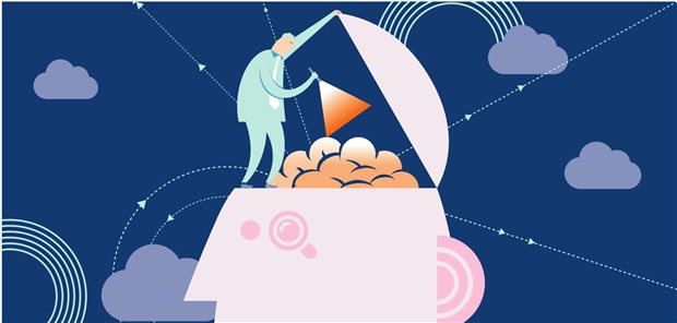 Arzt schaut ins Hirn eines Menschens (Symbolbild)