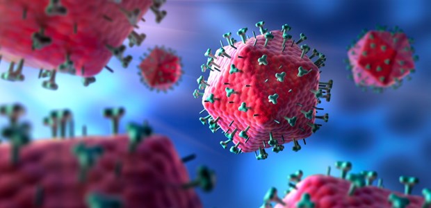 Modell eines HI-Virus.