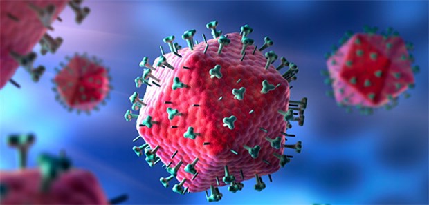 Forscher entschlüsseln Struktur des unreifen Virus Modell eines HI-Virus.