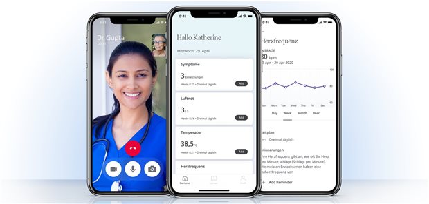 Monitoring von COVID-19-Erkrankten per App: In Hessen und Baden-Württemberg nutzen erste Hausärzte bereits „Huma“.