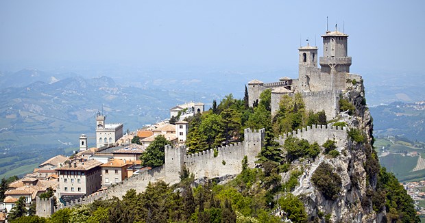 San Marino - Vorbild bei der Integrierten Versorgung Monte Titano - Das Wahrzeichen von San Marino.