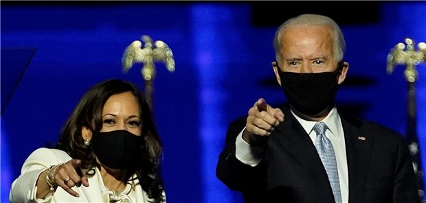 Was ein Präsident Biden bei der Corona-Bekämpfung anders machen will Mundschutz, wie sich’s gehört: Kamala Harris und Joe Biden wollen alles tun, damit Corona besiegt wird.