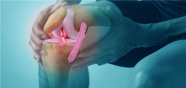 Ein Mann hat sich bei einem Sportunfall einen Riss des vorderen Kreuzbandes zugezogen.