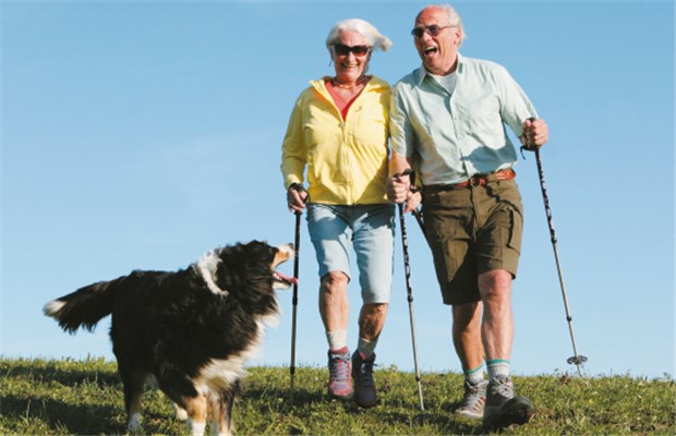 Mit Prothese zurück in den Sport Nordic Walking nannten erfahrene Operateure als besonders geeignete Sportart für Patienten mit Hüftendoprothese.