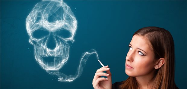 Tabakkontrollstrategie: Wissenschaftsallianz nimmt Lauterbach in die Pflicht Ob das Qualmbild die junge Dame dazu bewegen kann, sich dauerhaft von der Kippe zu verabschieden?