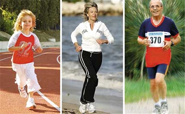 Wer jung trainiert, dem fällt Sport im Alter leicht Ob jung, in mittleren Jahren oder älter – Bewegung ist immer wichtig.