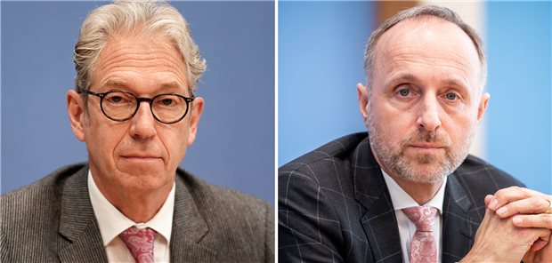 KBV-Vorstand: Aussagen von Dittmar gehen an der Realität total vorbei „Offenbar ist die Ärztin Frau Dittmar in ihrer Rolle als Staatssekretärin bereits zu weit weg vom Praxisgeschehen“: KBV-Vorstand Dr. Andreas Gassen (l.) und Dr. Stephan Hofmeister.