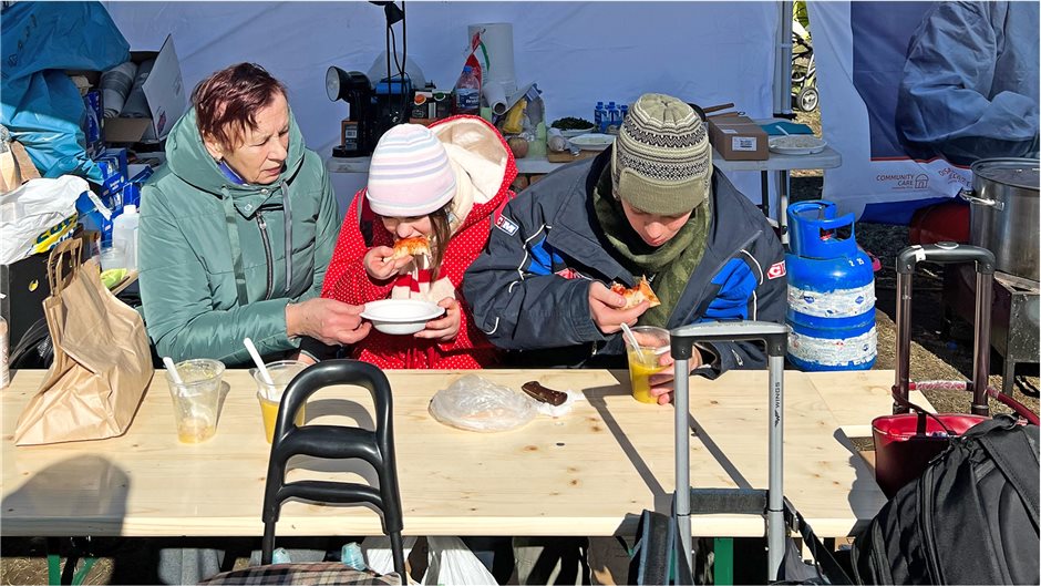 Oftmals bestand die Erstversorgung aus einer warmen Mahlzeit.