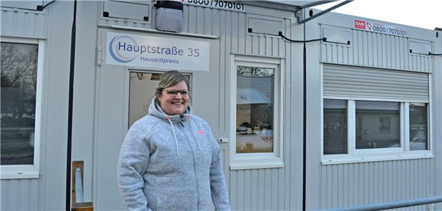 Olivia Ewert ist seit kurzem niedergelassen. Ihre "Hausarztpraxis zwischen den Meeren" befindet sich derzeit noch in einem Container.