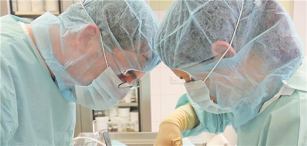 Organspende: Mediziner entnehmen einem Verstorbenen das Herz. 