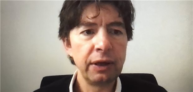 Drosten: Corona-Impfung wird Mammutaufgabe für Arztpraxen Pandemiebedingt war Professor Christian Drosten nur per Videokonferenz zugeschaltet.