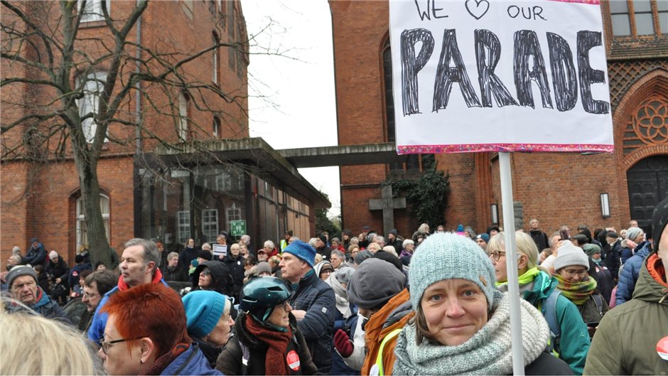 Protest gegen die Verlagerung des Marien-Krankenhauses in Lübeck am 21. Januar 2023.