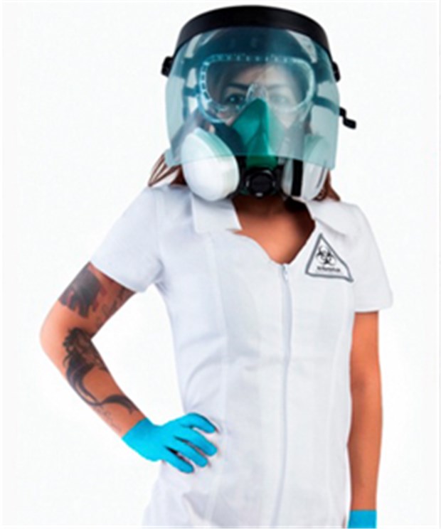 Virus mit niedlichen Knopfaugen? Passend zu Halloween werden übers Internet Ebola-Kostüme angeboten.