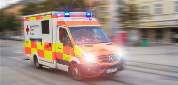 Krankenwagen mit Blaulicht