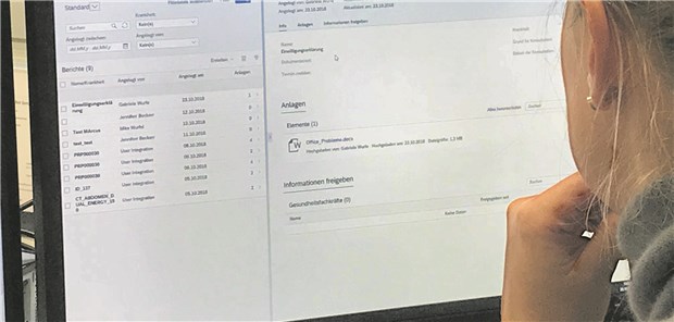 Datenraum für Patienten hilft auch der Spitzenforschung Patienten können die Einwilligungserklärung für die Verwendung der Daten der DataBox am Bildschirm bearbeiten.