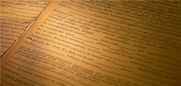Umfassender Bericht zeigt medizinische Gräueltaten des Nationalsozialismus Patientenakten aus der Zeit des Nationalsozialismus