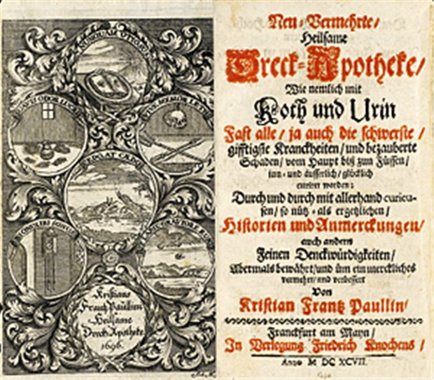 Gesund mit Dreck und Kräutern Paullinis Lehrbuch (1697) propagierte die Dreck-Therapie.