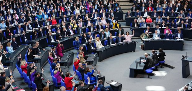 Blick auf eine Abstimmung im Bundestag