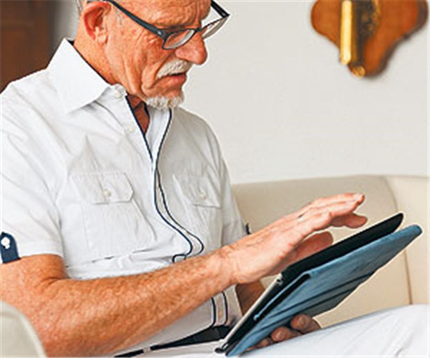 Britische Studie stellt Nutzen bei COPD infrage Per Touchscreen sollten die Patienten unter anderem täglich ihre Symptome mitteilen.