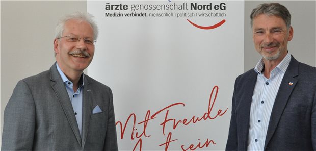 Planen gemeinsam: Dr. Bernd Hillebrandt (li., Barmer) und Dr. Svante Gehring (Ärztegenossenschaft).