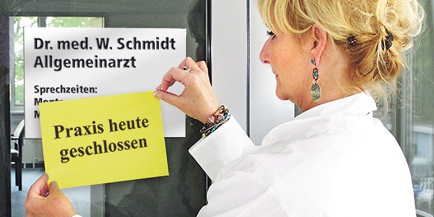Ärzte wollen Praxen schließen "Praxis heute geschlossen" - hängt dieses Schild bald bei vielen Ärzten?