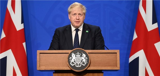 Johnson sagt mehr Mittel für maroden britischen Gesundheitsdienst zu Großbritannien, London: Boris Johnson, Premierminister von Großbritannien, spricht bei einer Pressekonferenz über die Erhöhung der Sozialversicherungsbeiträge in Großbritannien.