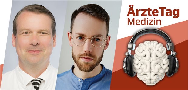 Wie ein DMP die Adipositas-Versorgung verbessern könnte Professor Jens Aberle (links) und Oliver Huizinga (rechts).