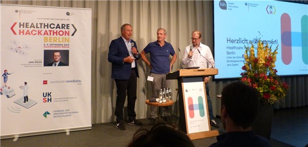 Medizin der Zukunft im Visier Professor Jörg Debatin, Chairman des Health Innovation Hub, eröffnete den Healthcare Hackathon Berlin. Sarah Weckerling