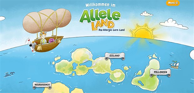 Neue Website für Kinder mit Asthma und Allergien Professor Mino und sein bester Freund, der Antikörper Glucks, bereisen das Alleleland. So sollen Kinder spielerisch ihre Erkrankungen verstehen lernen.