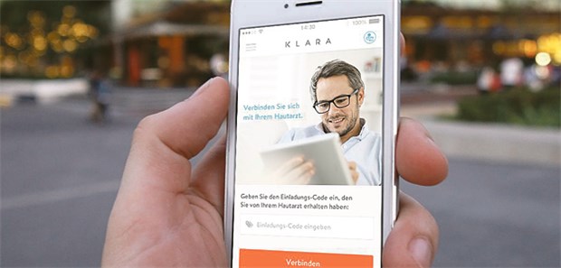 Fortschritt oder Stillstand? Projekt ohne E-Card: Die App des Berliner Start-ups Klara soll Ärzten ermöglichen, Ferndiagnosen zu stellen.