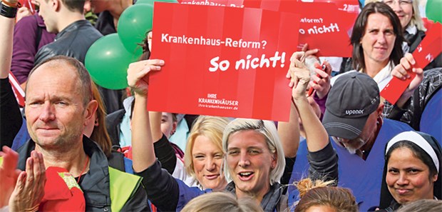 'Dieses Gesetz belastet die Vertragsärzte' Protest gegen die Klinikreform: Nur ein Beispiel für gelungene Lobby-Arbeit der Deutschen Krankenhausgesellschaft.
