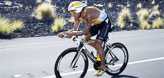 Rechte Herzkammer bleibt unbeschadet Radfahren - eine Disziplin beim Triathlon.